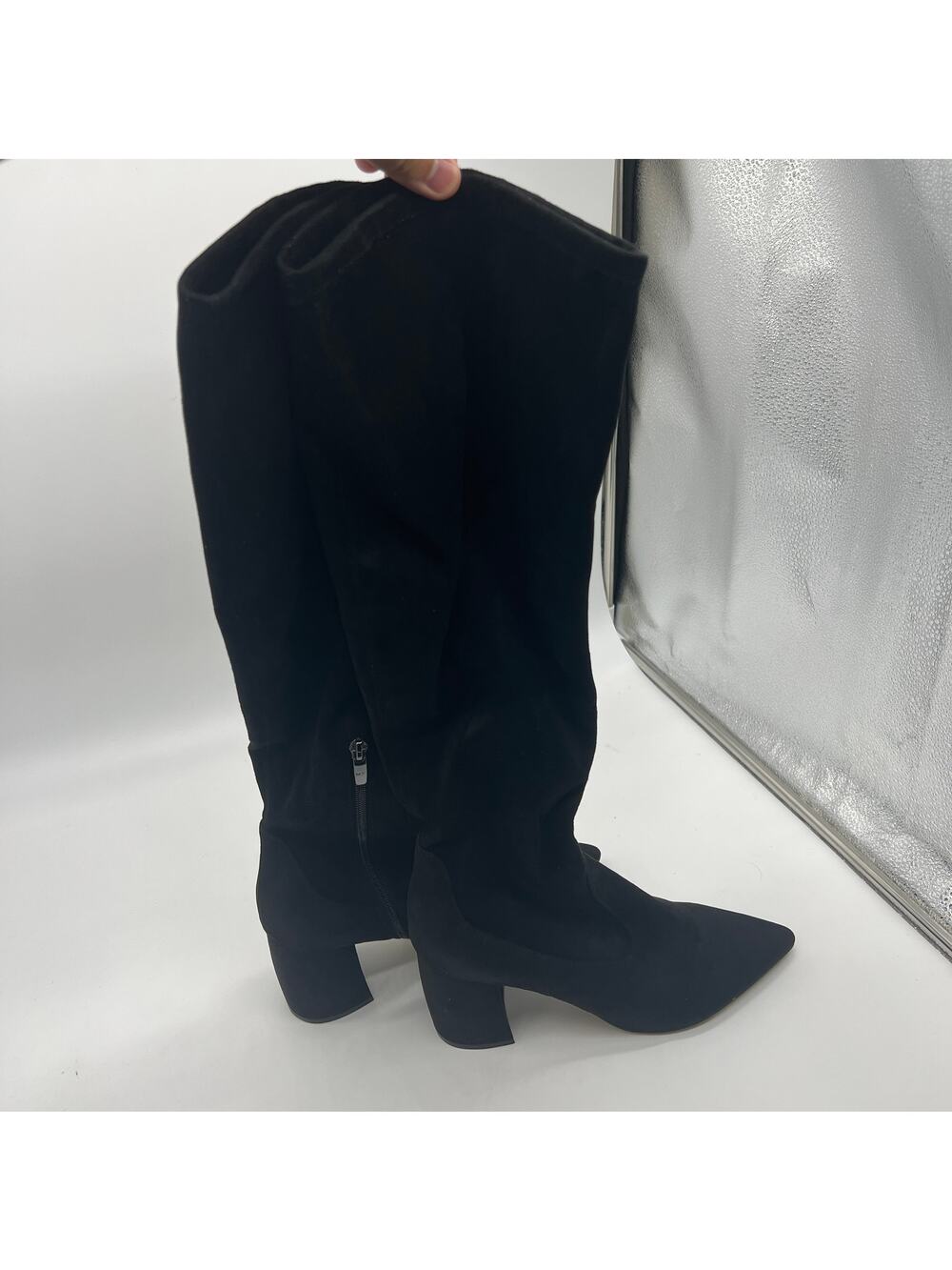 Marc Fisher Black Solid Tall Shaft Boots Size 10 M